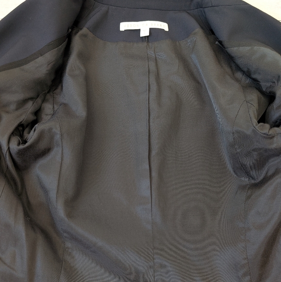 Veronica Beard "Classic Dickey Jacket" Blazer Wool BLUE Size 2 - Picture 14 of 16